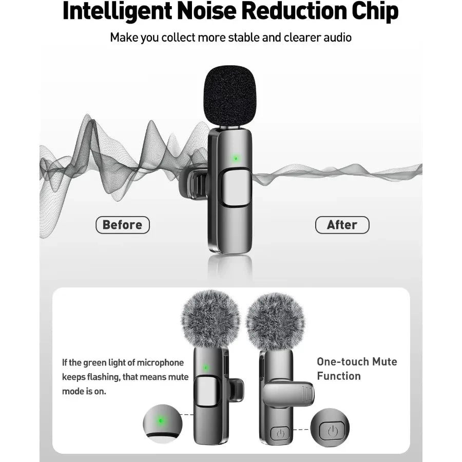 Mini Wireless Lavalier Microphone