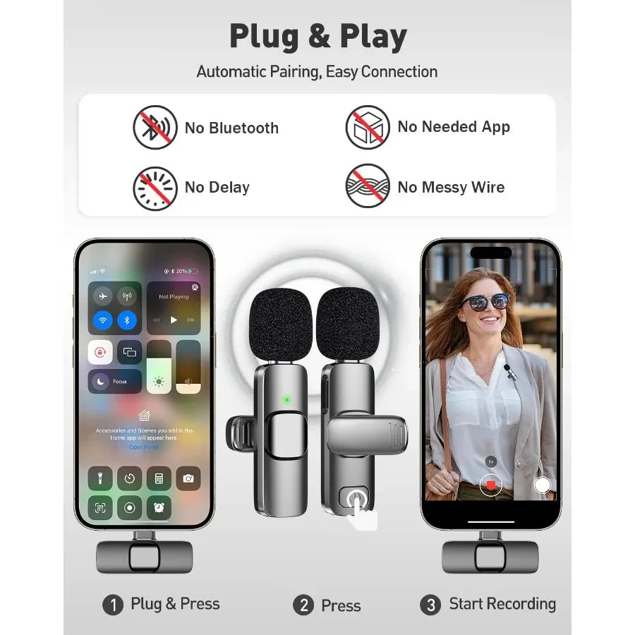 Mini Wireless Lavalier Microphone